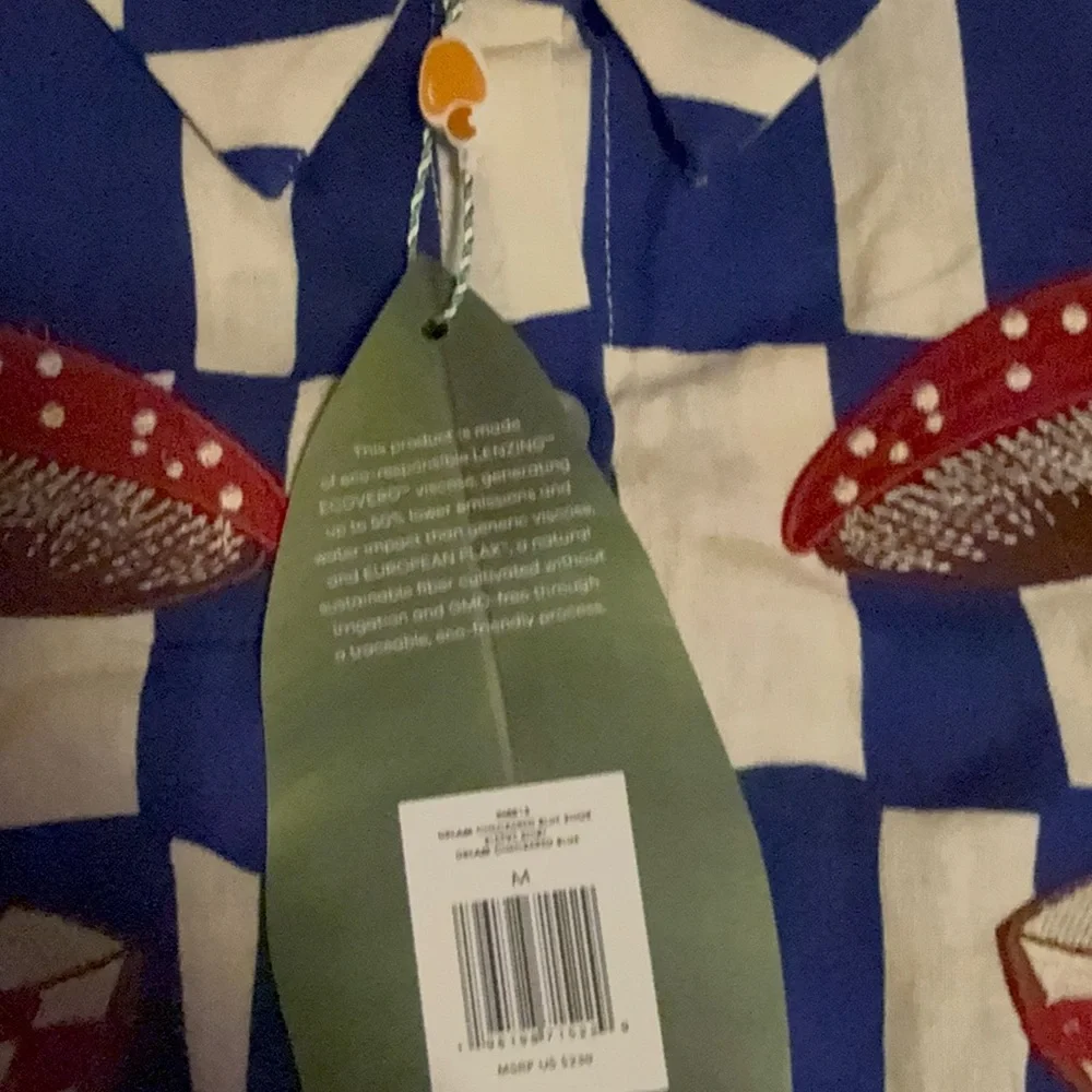 FARM Rio Blue and White Checkered Mushroom Shirt - Picture 5 of 8